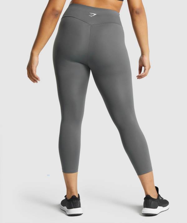 Damske Legíny Gymshark Training 7/8 Siva Siva | EK8751640